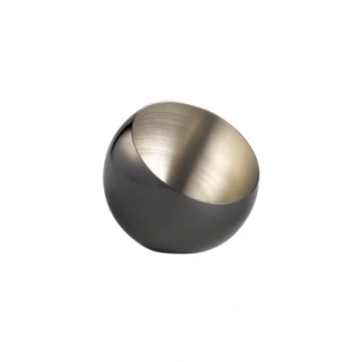 Imagen de APS 40772 Sphere Juego de 3 cuencos (diámetro 8 cm, altura 7 0,1 L, acero inoxidable), diseño metal