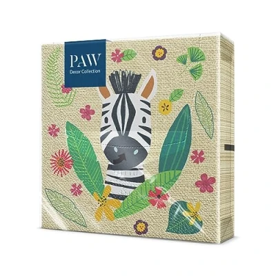 Imagen de PAW Servilletas Papel 3 Capas (33 x 33 cm) I 20 Unidades con Diseño de Cumpleaños Niña y Niño Decoradas para Cumpleaños, Fiesta Color: Jungle Friends