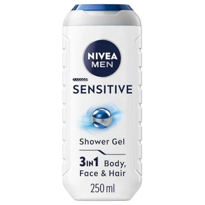 Imagen de Nivea men Sensitive, gel de ducha, pack 6 (6x 250 ml)