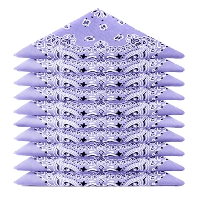 Imagen de EL BANDANA Lote de bandanas 100% Algodon primera calidad Paisley Panuelo Cabeza Cuello Bufanda Juego 10 Parma (Modello Mandala)
