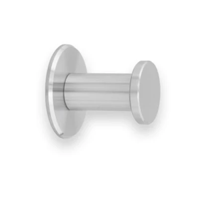 Imagen de EVI Herrajes Percha de Baño Colgador Pared Acero Inoxidable Acabado Mate Para Colgar Ropa, Abrigos o Toallas Toallero Adhesivo y/o Tornillo 190DUALAM