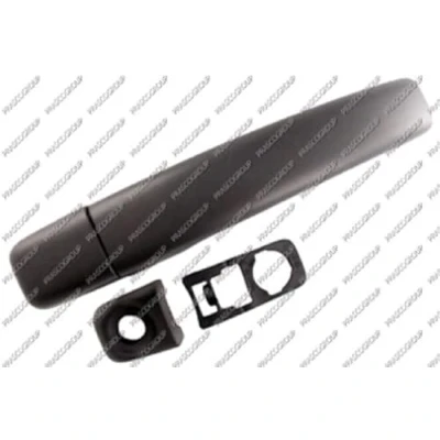 Imagen de PRASCO DS9628211 Manecilla de Puerta exterior, trasera vehículo, Atrás izquierda, Delante, derecha, derecha negro