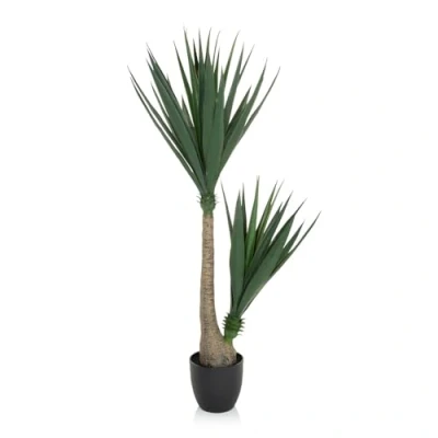 Imagen de hjh OFFICE planta artificial YUCCA palmera de altura 135 cm árbol lirio palma verde gran interior artificial, 871007