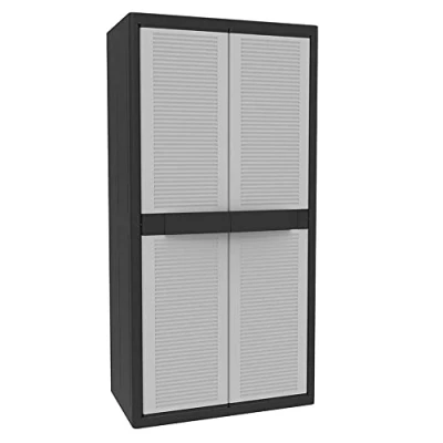 Imagen de Terry, Jumbo Cab 3900 Qblack, Armario 2 Puertas, Divisor Vertical y 4 Estantes. 89,7x53,7x180 cm