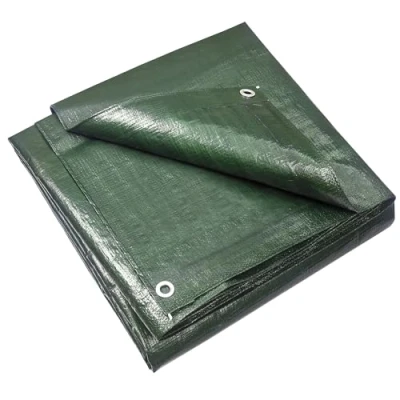Imagen de jarolift Lona Cobertora de Protección Polietileno 90 g/m² Impermeable Resistente al Moho y Desgarro, 2 x 3 m, Verde