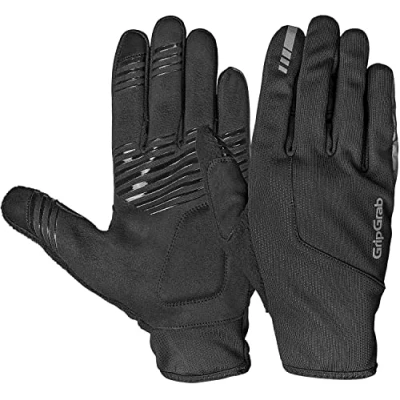 Imagen de GripGrab Guantes de Ciclismo Hurricane 2 Cortavientos Invierno Primavera Otoño Bicicleta Acolchados Antideslizantes