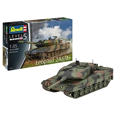 Imagen de Revell 03342 Leopard 2 A6M+ Tank 1:35 Kit de Modelo plástico sin Construir o Pintar, Multicolor