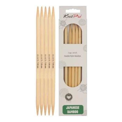 Imagen de KnitPro Agujas de bambú Doble Punta 20 cm 7,00 mm 3 Piezas