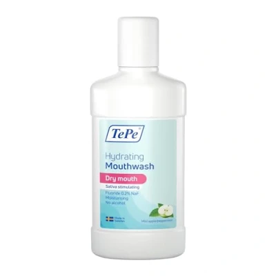 Imagen de TePe Hidratante Enjuague Bucal, Boca Seca, Manzana/Menta