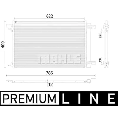Imagen de MAHLE ORIGINAL AC 939 000P Condensador con secador 8 622 PEUGEOT: 308 I Hatchback