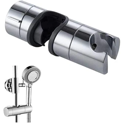 Imagen de DIMJ soporte de ducha mano reemplazable, alcachofa ducha, 18 25 mm diámetro ajustable, ABS cromado