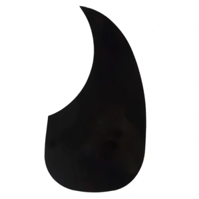 Imagen de Musiclily Oversize Autoadhesivo Pickguard Forma de Lágrima Golpeador para Guitarra Acústica Estilo Martin D28, Negro