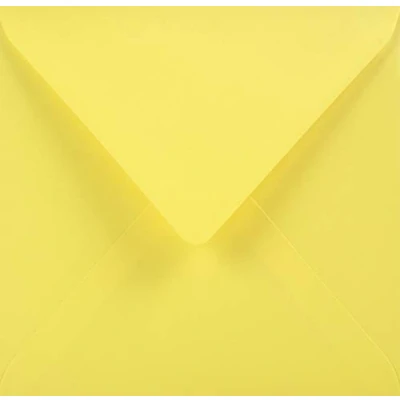 Imagen de Netuno 100x sobres cuadrados de colores amarillos DIN 153x153mm 115g Sirio Color Limone con solapa engomada puntiaguda sin ventana para invitaciones tarjetas vales boda cartas Navidad bricolaje menu