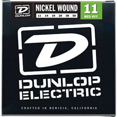 Imagen de Dunlop Medium den1150 Heavy, cuerdas para guitarra eléctrica de níquel, 11 50