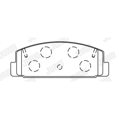 Imagen de JURID 572490J Juego de pastillas freno no preparado para indicador desgaste sin accesorios MAZDA: 6 Berlina, Hatchback, Wagon