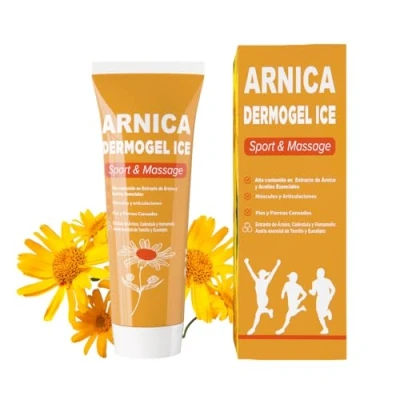 Imagen de QKnatur GEL CREMA ARNICA MONTANA Para músculos y de articulaciones Alto contenido en extracto Árnica, Caléndula, Hamamelis Masaje (100 ml)