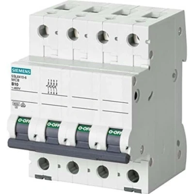 Imagen de Siemens 5sl6 Automático magnetotermico 400v 6ka 3+neutro polos b 16a