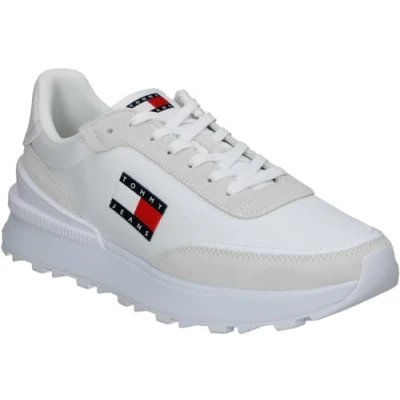 Imagen de Tommy Jeans Zapatillas para Hombre Runner Sneaker de Deporte, Blanco (White), 46