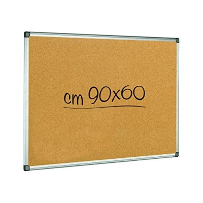 Imagen de Alevar 3180 Tablón de anuncios corcho (90 x 60 cm, marco aluminio)
