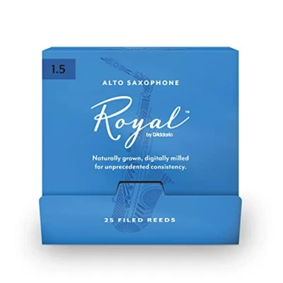 Imagen de Royal by D&#039;Addario Alto Sax Reeds, #1.5, 25 Count Single Reeds
