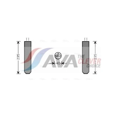 Imagen de PRASCO TOD017 Filtro Deshidratante Aluminio NISSAN: Note I, Juke, MICRA 3, MITSUBISHI: Outlander 2 SUV, MAZDA: 3 Berlina, 5