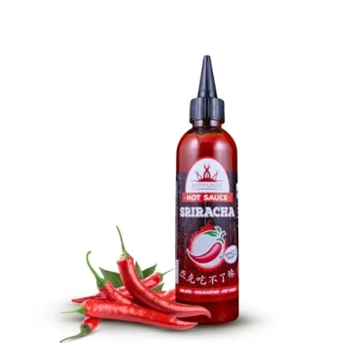Imagen de Poppamies Salsa picante Sriracha Sin Gluten Lactosa Vegana Picante: 4/10 275g
