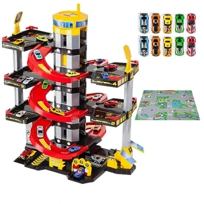 Imagen de Parking de Juguete Molto 6 Plantas + 10 Coches Tapiz Juego