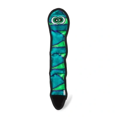 Imagen de Outward Hound Invincibles Juguete de Peluche para Perros Serpiente Azul L