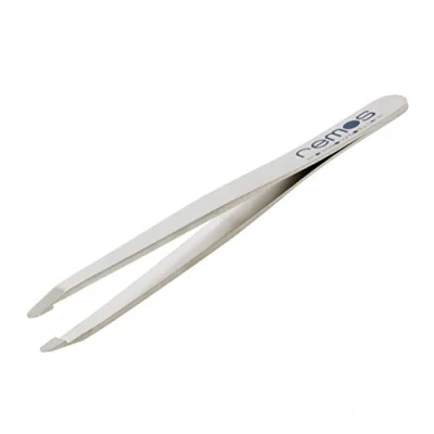 Imagen de REMOS Pinzas para cejas con punta redonda de acero inoxidable 9,5 cm