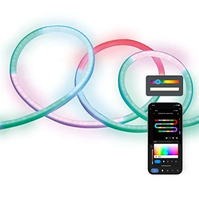 Imagen de Tira neón flexible outdoor SmartLED Ksix, 5m, WiFi + APP, 32W, 380lm, Dream Color RGBIC, IP65, Clips fijación incluidos
