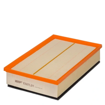 Imagen de HENGST FILTER E587L01 Filtro de aire 65 189 309 Cartucho filtrante VOLKSWAGEN: Multivan 5 (7HM, Transporter Bus,