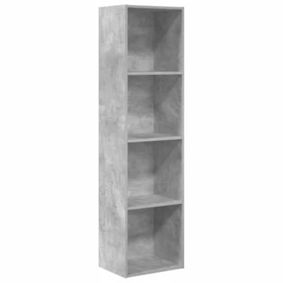 Imagen de vidaXL estantería de Madera ingeniería Gris hormigón 40x30x152 cm, librería, Libros, Estante librerías