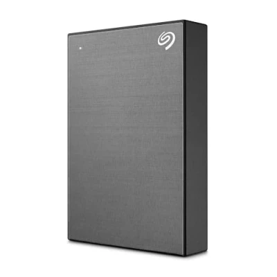 Imagen de Seagate One Touch, 4 TB, con protteción de contraseña, disco duro externo portátil, PC, portátil y Mac, USB 3.0, Space Gray, incl. 2 años Rescue Services (STKZ4000404)