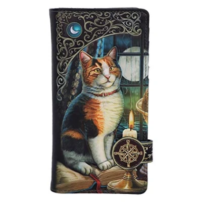 Imagen de Nemesis Now Lisa Parker Adventure Awaits Calico Cat Ship Monedero en Relieve, Poliuretano, Negro, 18,5 cm