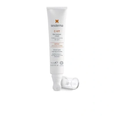 Imagen de Sesderma C VIT Crema de ojos 15 ml Cuidado regenerador ligero contra arrugas y ojeras, con vitamina nanotecnología para piel radiante, humedad protección UV