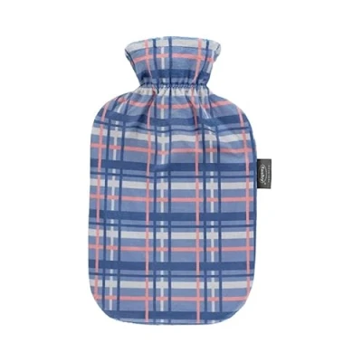 Imagen de Fashy Bolsa de agua caliente con funda diseño cuadros (2,0 L)