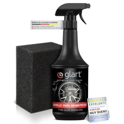 Imagen de Glart 451RK reavivador y protector de goma plástico para coche, acabado mate satinado, 1000ml, incluye esponja aplicación.