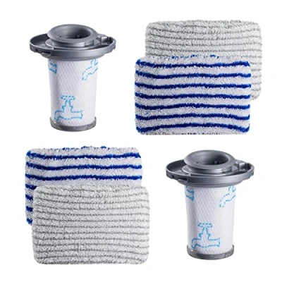 Imagen de PURexpert Sustitución Fitro Y Toallitas de microfibrasa Para Rowenta X FORCE 8.60 Aqua FLEX 8.50 AZUL