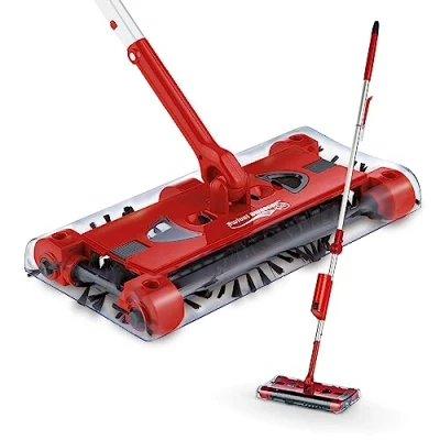 Imagen de MAXXMEE Swivel Sweeper Escoba eléctrica sin Cable aspiradoras duración batería: 60 Minutos Vaciado fácil y rápido 360 Cabezal Giratorio Junta articulada inalámbrica