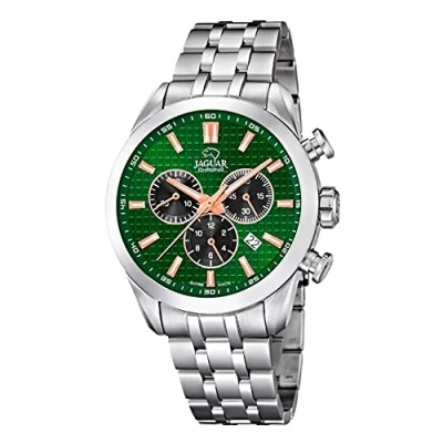 Imagen de JAGUAR Reloj Modelo J878/1 de la colección ACAMAR, Caja 44 mm Plata con Correa Piel marrón para Caballero