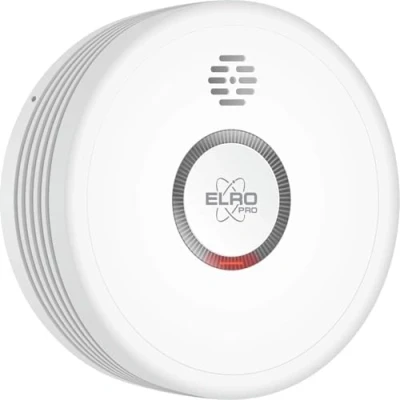 Imagen de ELRO Pro PS4910 Detector de Humo diseño con batería 10 años Autotest automático Modo Nocturno Cumple la Norma Europea EN14604