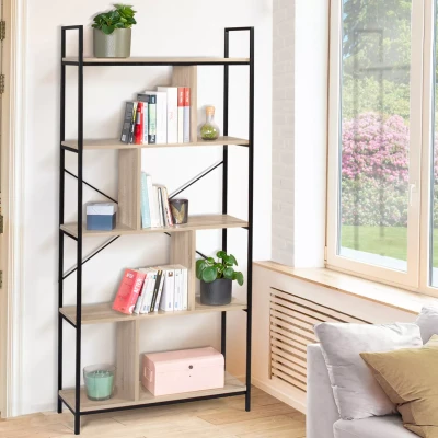 Imagen de IDMarket estantería de 5 niveles Detroit Design Industrial 170 cm