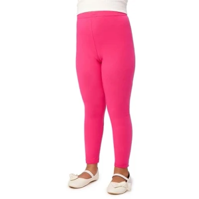Imagen de Merry Style Leggins de algodón para Niñas Mallas deportivas Pantalones Largos Ropa Deportiva Leggings niña MS10 225 (Amaranto, 128 cm)
