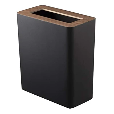 Imagen de YAMAZAKI Trash Can Bote de Basura, Madera, Marrón, Talla única
