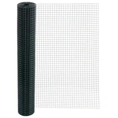 Imagen de Homcom alambre 10 M 100 cm 19 x mm Negro rejilla 4eck Malla de (grosor 1.20