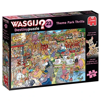 Imagen de Jumbo Spiele Wasgij Destiny 23 Theme Park Thrills 1000 Adultos Español Puzzle Piezas, Multicolor (Jumbodiset 25005)