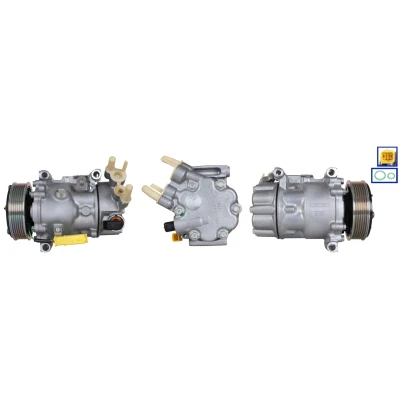 Imagen de LUCAS ACP01273 Compresor de Aire Acondicionado PAG 46 YF R134a, R1234yf con juntas PEUGEOT: 208 I Hatchback, CITROËN: DS3 C3 Picasso