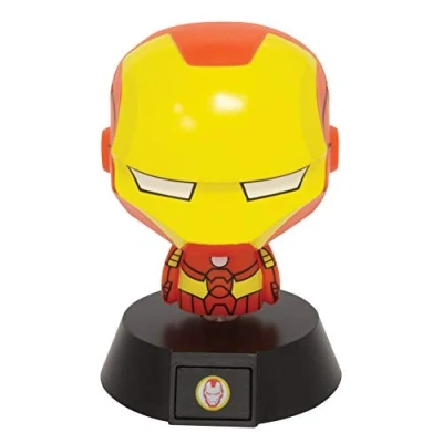 Imagen de Paladone Luces de icono Iron Man para coleccionar, ideal dormitorios niños, oficina y hogar Pop Culture Gaming Merchandise, Multicolor