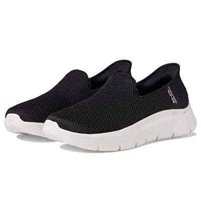 Imagen de Skechers Deportivas Go Walk Flex Relish sin cordones para mujer, Negro/Blanco, 11 Wide