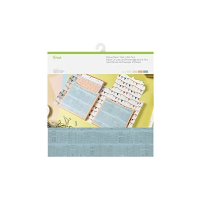 Imagen de Cricut Deluxe Paper, Caminata En El Parque, 30.5 cm x (12 &quot;X 12&quot;), 10 Hojas, Para Usar Con Todas Las Máquinas De Corte